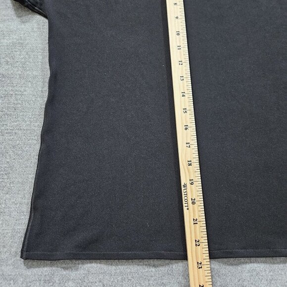 Eva Varro Top Womens XL Black LS Round Neck Oversized Slouchy Goth Witchy Flaw - Picture 7 of 12